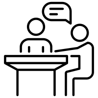 A message notification icon