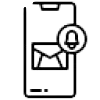 A message notification icon